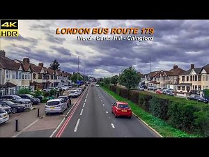 London Bus Ride on Route 179 | POV From Ilford To Chingford Station | Via Gants Hill