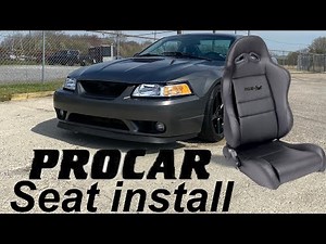 Mustang Gt Procar seat install. Watch this video before you buy!