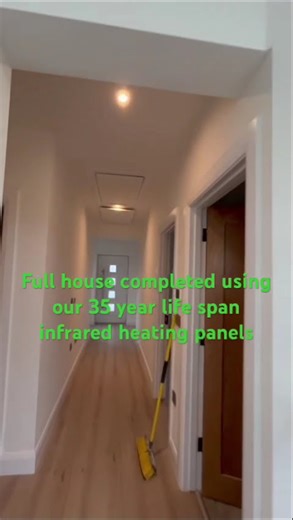 Wall thought house in Ireland completed using infrared heating.