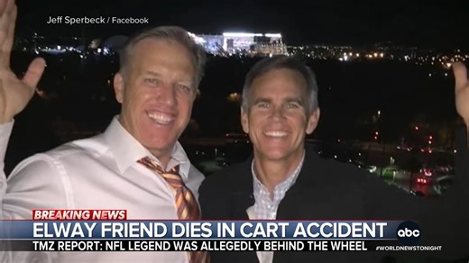 3.3M views · 28K reactions | Authorities are investigating a horrific golf cart accident reportedly involving NFL legend John Elway, that left his longtime agent dead. Kayna Whitworth reports. https://abcnews.link/k7t74uJ?utm_source=facebook&utm_medium=social&utm_campaign=dhfacebook&utm_content=app.dashsocial.com%2Fabcworldnewstonight%2Flibrary%2Fmedia%2F527450564 | ABC World News Tonight with David Muir | Facebook