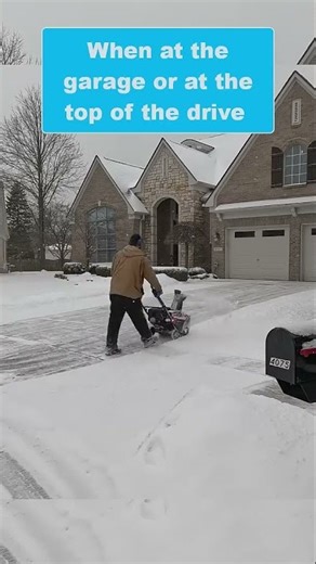 Most People Snowblow Wrong—Here's the Correct Method #snowblowing #driveway #hack