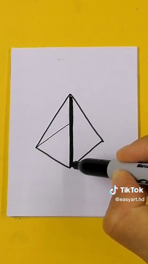 Cómo Dibujar un TRIÁNGULO en 3D - Tutorial de Dibujos 3D Fáciles