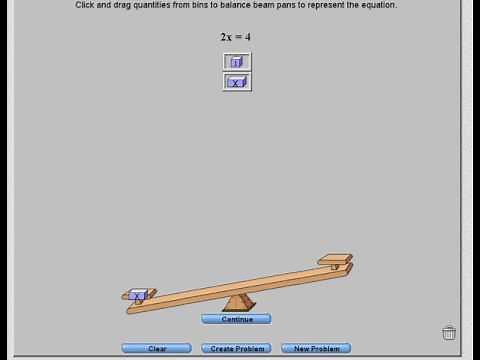 Exploring Solving Equations Using Balance Scales