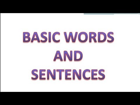 BASIC WORDS AND SENTENCES IN KONKANI.. learn to speak Konkani through English.. FOR BEGINNERS