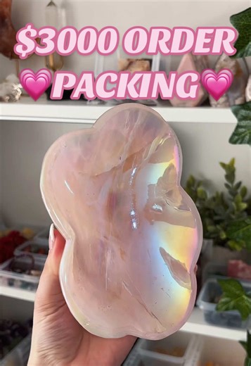 $3000 Crystal order packing!!! I think being obsessed is an understatement!! 🤤🤤#crystalconfetti #crystaltok #orderpacking