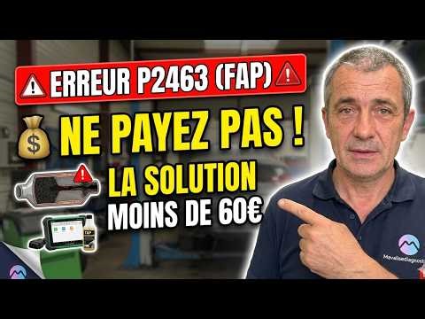 CODE P2463 (FAP Bouché) : Ne le changez pas ! La solution complète étape par étape