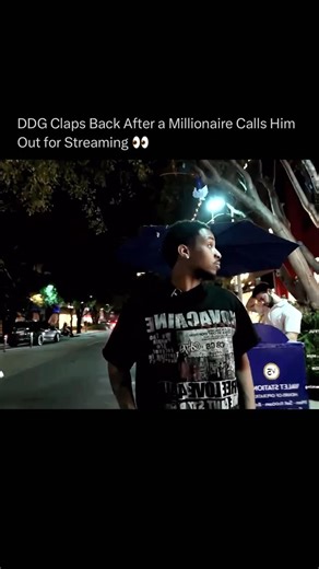 Rap News 💿 on Instagram: "DDG clapped back at a Self Proclaimed Millionaire that called him out for streaming 👀🙏 During a recent livestream, DDG responded to criticism about his streaming career after a commenter, who referred to himself as a millionaire, questioned him. In the clip, DDG did not list his businesses or income streams, but instead said he bets he makes more money than the commenter, pushing back on the idea that streaming defines his success. DDG’s net worth has been publicly e