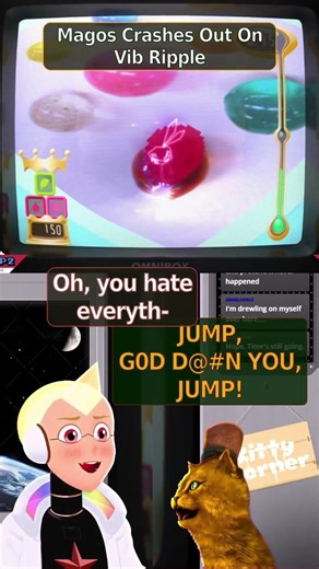 Magos Crashes Out on Vib-Ripple #vtuber #retrogaming #funnymoments #angry