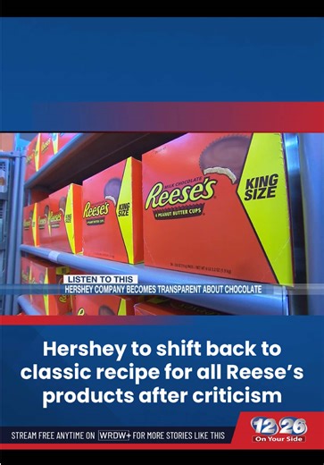 Hershey brings back classic Reese's recipes