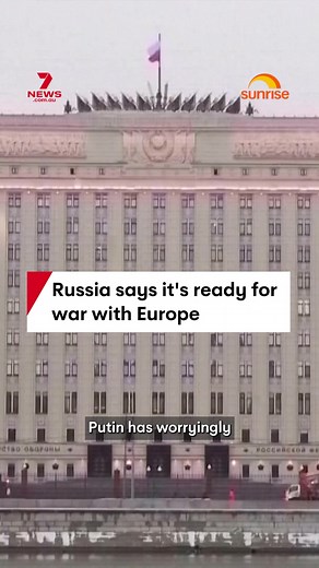 Russian President Vladimir Putin has issued a warning to European leaders, saying his country is ready for war. #putin #russia #war #europe #trump