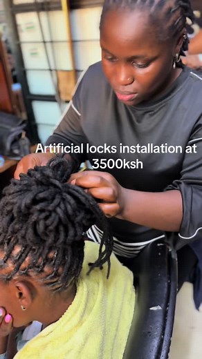 Artificial Locks Installation at the Salon