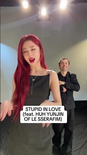#MAXLOVE MAX and Huh Yun-jin vibe to STUPID IN LOVE 🥰 repost via @warnermusicjapan.intl #LESERAFIM