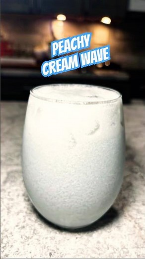 Peachy Cream Wave | Easy Blue Peach Cream Soda Recipe You Gotta Try!