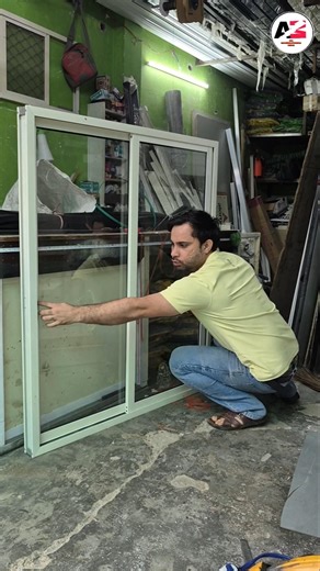 19×38 aluminium slider window🔥🛠💰 #aluminium #window #fabrication