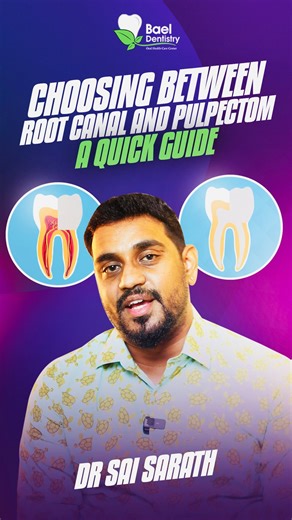 Bael Dentistry | Alwarpet | Chennai | Root Canal vs Pulpectomy: What’s the difference? Watch to learn about these two common dental procedures and how they can save your tooth!... | Instagram