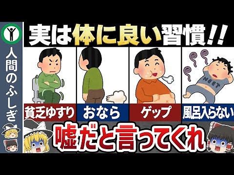 【ゆっくり解説】実は体に良い習慣9選