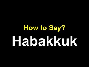 How to Pronounce Habakkuk Correctly (American & British Accent)