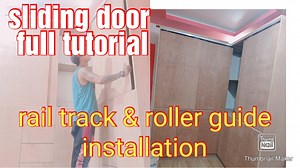 4.7K views · 360 reactions | cabinet Sliding door full tutorial rail track and roller guide installation | Julyemz | Facebook