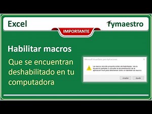 Activar Macros en la Computadora