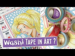 How to Color With Washi Tape: Using Washi Tape in Art Tutorial
