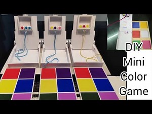 DIY MINI COLOR GAME IN ILLUSTRATION BOARD/ EASY WAY TO MAKE/ HAD FUN