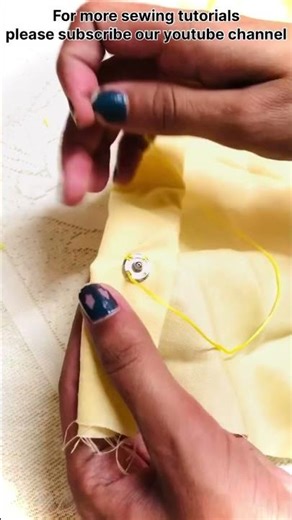 Tich button tutorial | sewing tutorial for beginners | Basic knowledge of stitching