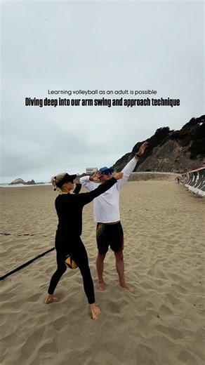 Coach Kris | BEACH VOLLEYBALL on Instagram: "IT IS NEVER TO LATE TO LEARN HOW TO PLAY BEACH VOLLEYBALL! Great progress in this lesson, way to work Leo 🔥💪🏼🏐🎉 #volleyball #beachvolleyball #sanfrancisco #volleyballplayer #volleyballplayers #volleyballcoach #beachvolleyballplayer #sanfranciscobay #volleyballteam #volleyballworld #volleyballtraining #volleyballdrills"