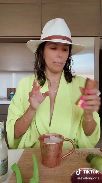 I filmed this before I found out that the shot thing was an ounce measurement 🙃 #LatinxCreated #MexicanMule