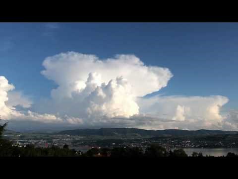 Timelapse of Cumulus Nimbus over northern Swiss Alps