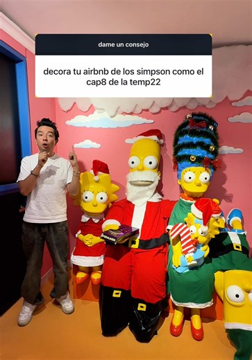 decorando mi airbnb como ustedes pidieron 🎄 reserva, link en la bio ✌️ #airbnb #simsonlandia #casasimpson #simpsons