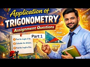 Application of Trigonometry | Practice Assignment Questions | Class 10 Math | Heights & Distances