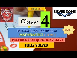 Silverzone Maths Olympiad |Class 4|Previousyear paper|Silverzone Olympiad 2023-24 preparation|PART-1