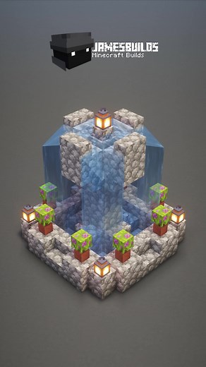 Minecraft Cobblestone Fountain Tutorial