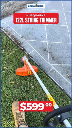 1.8K views · 38 reactions | The Husqvarna 122L String Trimmer is lightweight and dependable, featuring a 5’ straight shaft for extended reach, easy to use and refill “Tap N’ Go” trimmer head, see-through fuel tank, an air purge to remove air, as well as Smart Start® technology for faster and easier starting. Husqvarna 122L String Trimmer - $599 BBD #Equip4You #Husqvarna #trimmer #stringtrimmer #tapngotrimmer #weedwhacker #gardening | Equip4you | Facebook