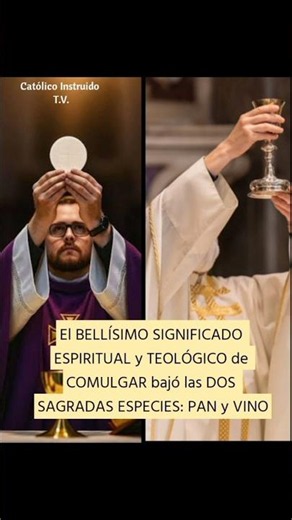 EXTRAORDINARIA CATEQUESIS sobre el SIGNIFICADO de Comulgar Bajo las DOS SAGRADAS ESPECIES #misa #fe