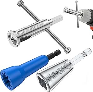 Generic 3 Pcs Wire Twisting Tool, Wire Nut Twister, Wire Connector Driver, 2-6 Way 1.5/2.5/4/6 Square Millimeter Twist Wire Connector, 1/4inch Hex Shank Wire Twisting Spinner for Drill Driver