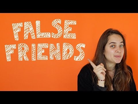 Mini English lessons: False friends