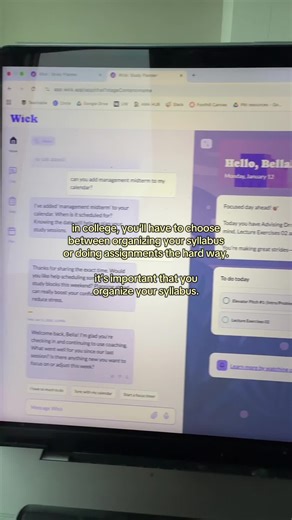 wick (formerly max) is so helpful for the back to school grind! i spend no time organizing my tasks now, bc wick just does it for me. search wick.app 🙌🙌 #backtoschool #college #syllabus