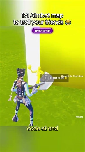 EASY Aimbot 1v1 map to troll FRIENDS!