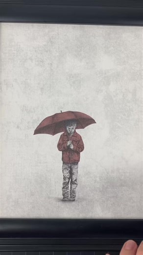 60K views · 1.6K reactions | “Umbrella” Tried this with watercolor a few times but didnt love the result. Decided to revisit it after seeing Jacoub Art using fluid acrylics. Looks much better. #contemporaryart | Andrew Scott Art | Facebook