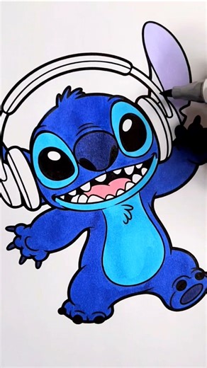 Disney's STITCH Dancing Coloring Page #Coloring #disney #stitchmovie #stitch #liloandstitch