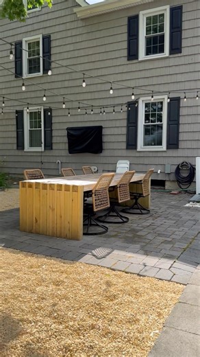 MODERN PATIO TABLE - 1 day diy! | build this easy outdoor table #diy #porchliving