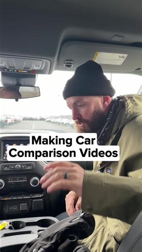 Filming a comparison video of the Traverse LT and the Traverse Z71 #chevytraverse #suvcomparison #carbuyingtips #chevrolet #traverselz71