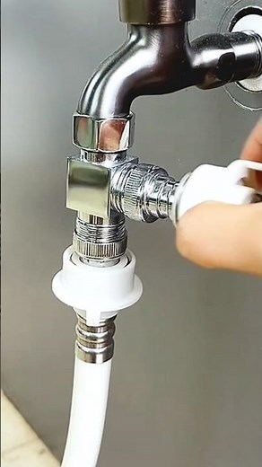 How to Connect Two Water Tap Outlets Easily | Simple Plumbing Trick 🤙 #craft #handmade #skills