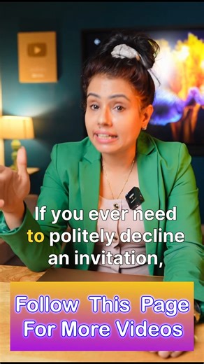 How to politely decline an invitation 😈Situational English #englishspeaking #modernenglish | The English Crush