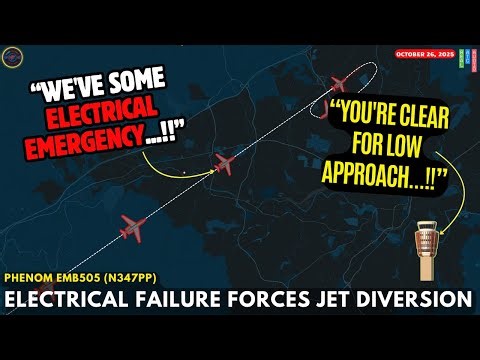 (BREAKING) Electrical Failure at 41,000 Feet! Phenom EMB505 Emergency Diversion to Roanoke #atc