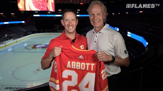 "I can't be more thankful." Jon Abbott is ready to get going as the new Flames voice on Sportsnet! | Calgary Flames