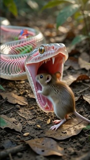 How a Snake REALLY Swallows Its Prey! 🐍 INSIDE View!