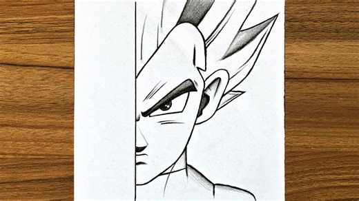 How to draw Vegeta SSJ step by step || Vegeta half face drawing || Easy drawing ideas for beginners ___ #howtodraw #easydrawing #PencilDrawing #pencilartwork #simpledrawing #drawing #drawingoftheday #cutedrawing #drawingtutorial #artvideos #artoftheday #pencilsketches #pencilsketch #draw #drawingoftheday #sketchdrawing #drawingeasy #sketch_daily #stepbystepdrawing #drawingtutorial | Sayah Arts