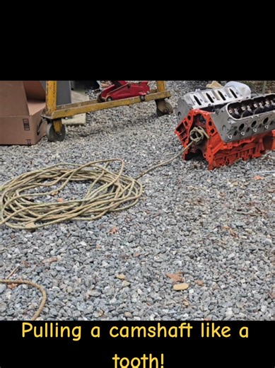 Fastest was to pull a camshaft! Just like pulling a tooth!#ls #cam #engine #funny #follow